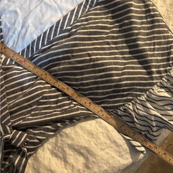 Suboo Striped Asymmetrical Dress in Gray and White Medium - Picture 5 of 7